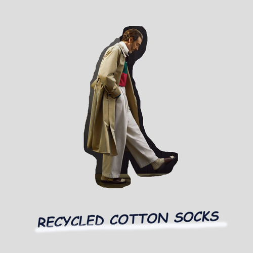 RECYCLEDCOTTONSOCKS【53913/RYE】